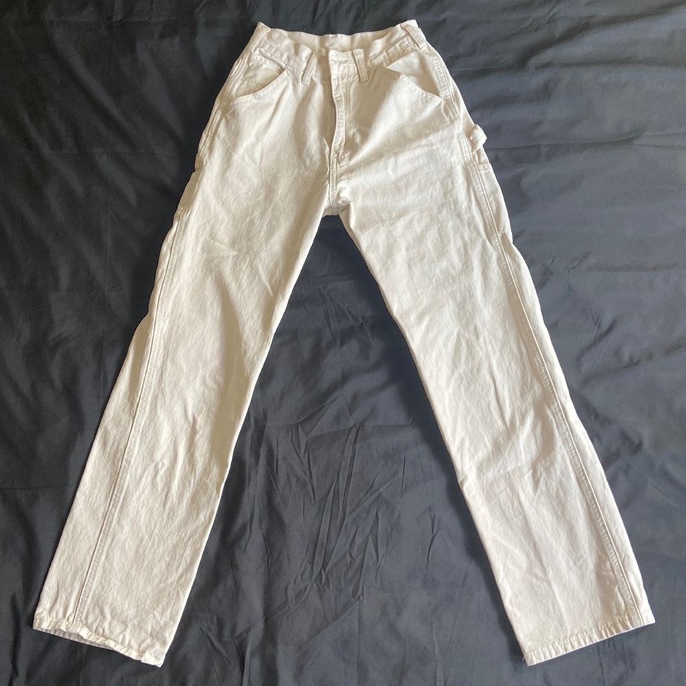 Brandy Melville high waist off white jeans/pants/cargo